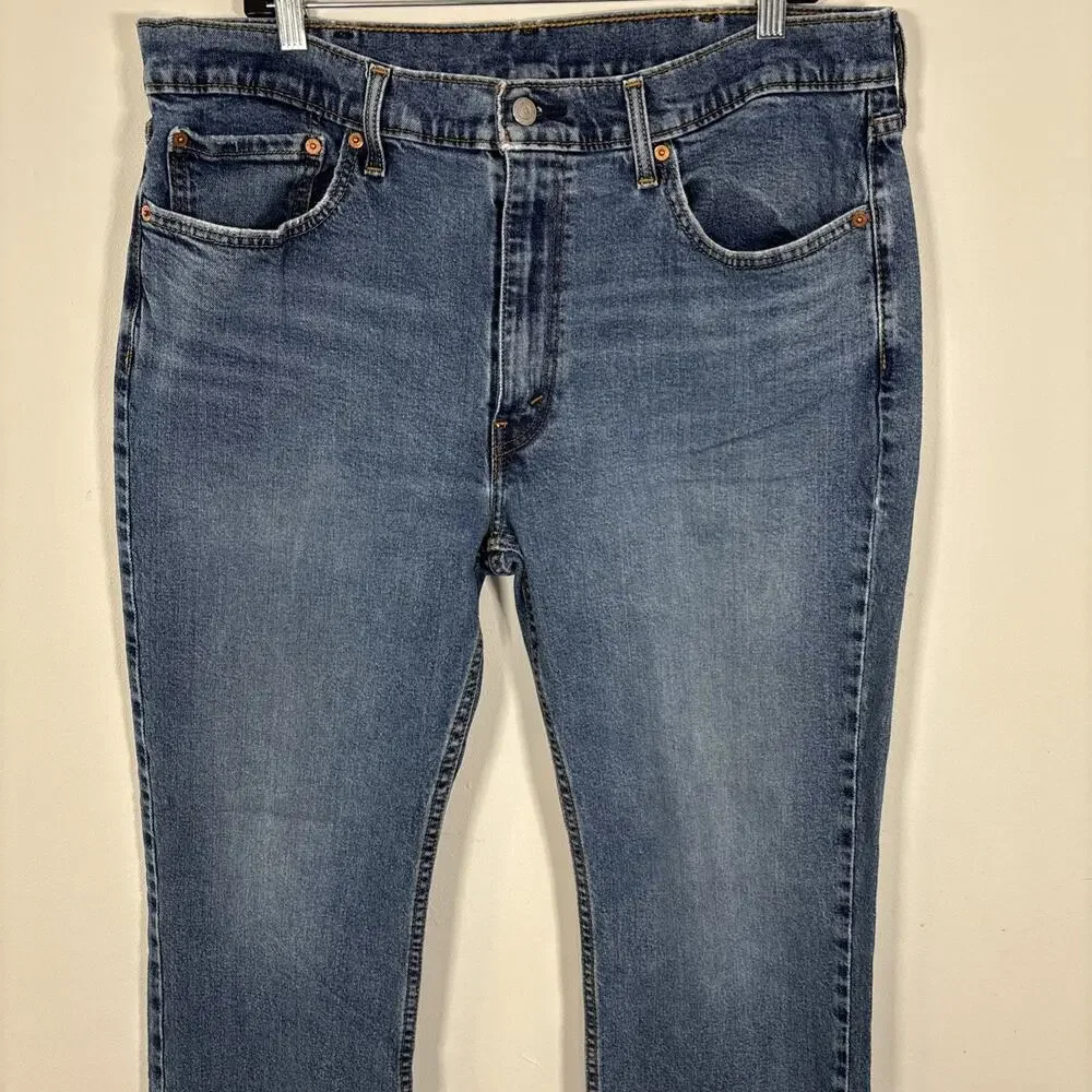 Levi’s 514 Jean‎ 38 X 30 Straight Leg Classic Denim Everyday Stretch Medium Wash